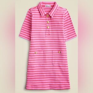 J. Crew Crewcuts striped Pink Polo Dress